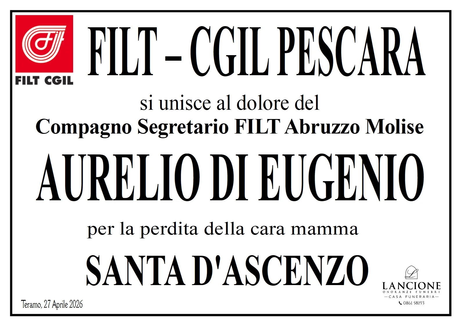 Manifesti di partecipazione — Santa D'Ascenzo - Immagine 4